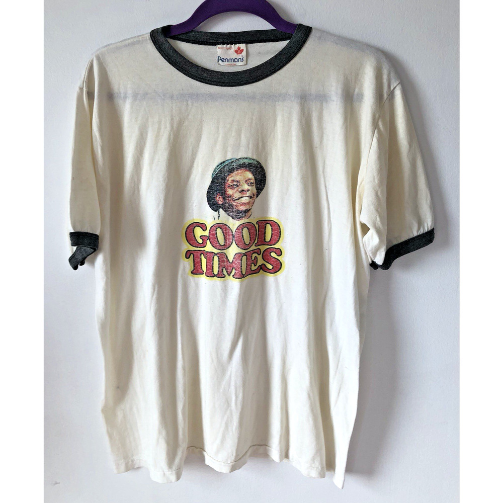 Vintage 90s Good Times JJ Evans Ringer T-shirt xl Penmans